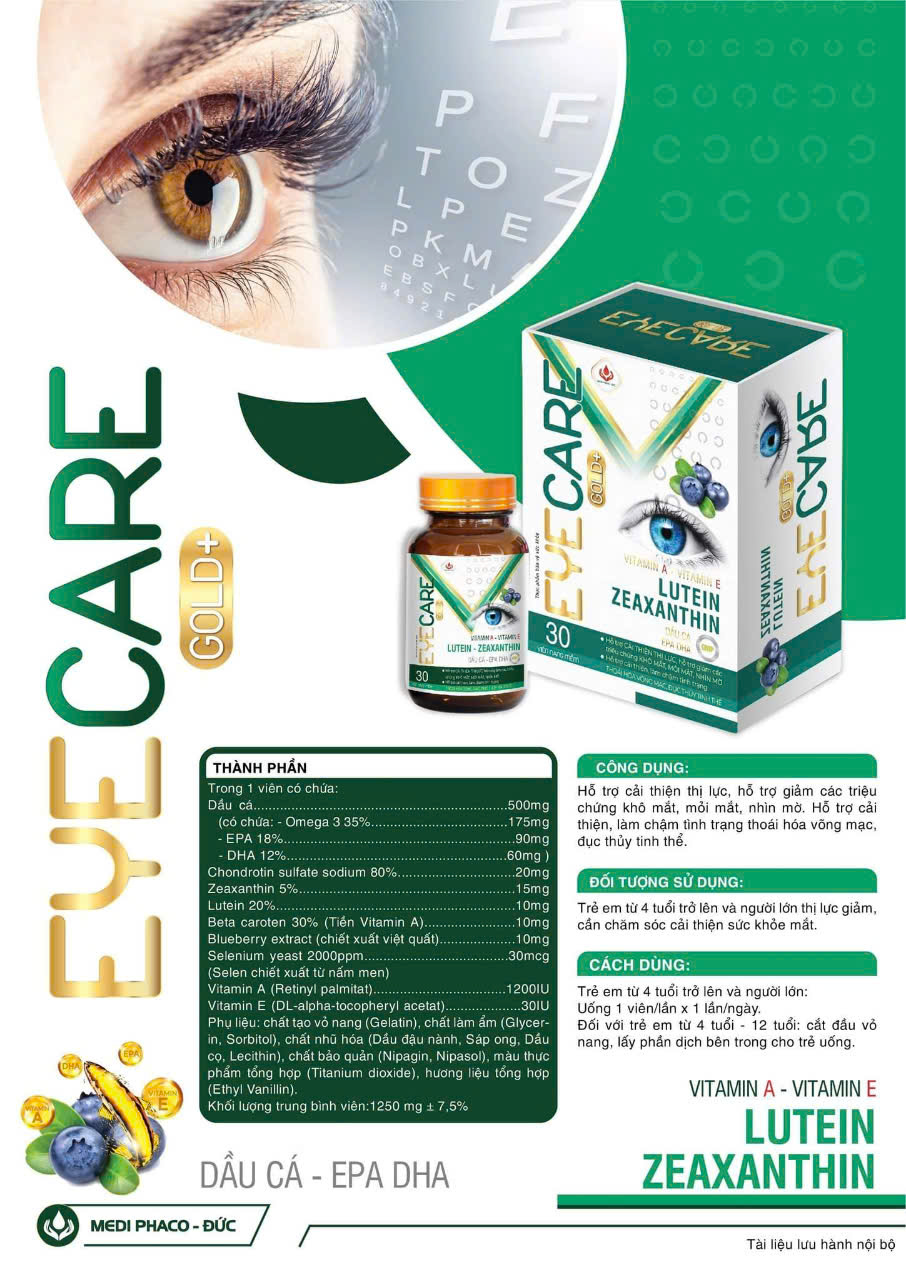 EYE CARE (Hộp lọ 30 viên nang)