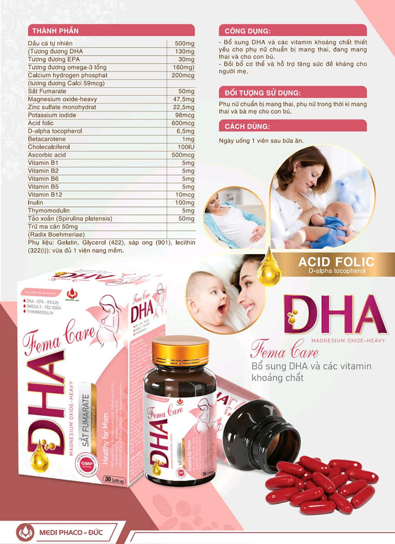 FEMA CARE DHA (lọ 30 viên nang mềm)